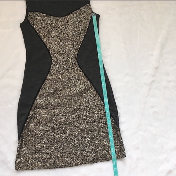 Like New Gianni Bini Gold Sparkle Sequin Dress, size small - Picture 3 of 7